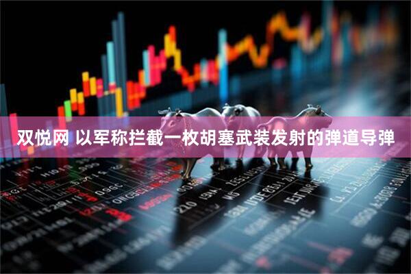 双悦网 以军称拦截一枚胡塞武装发射的弹道导弹